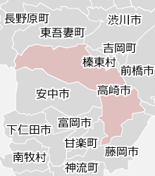 高崎市の近隣マップ