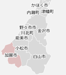 加賀市の近隣マップ