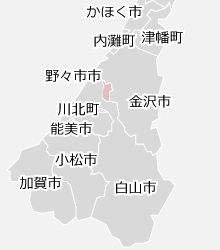 野々市市の近隣マップ