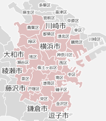 横浜市の近隣マップ