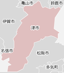 津市の近隣マップ
