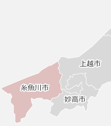 糸魚川市の近隣マップ