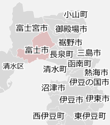 富士市の近隣マップ